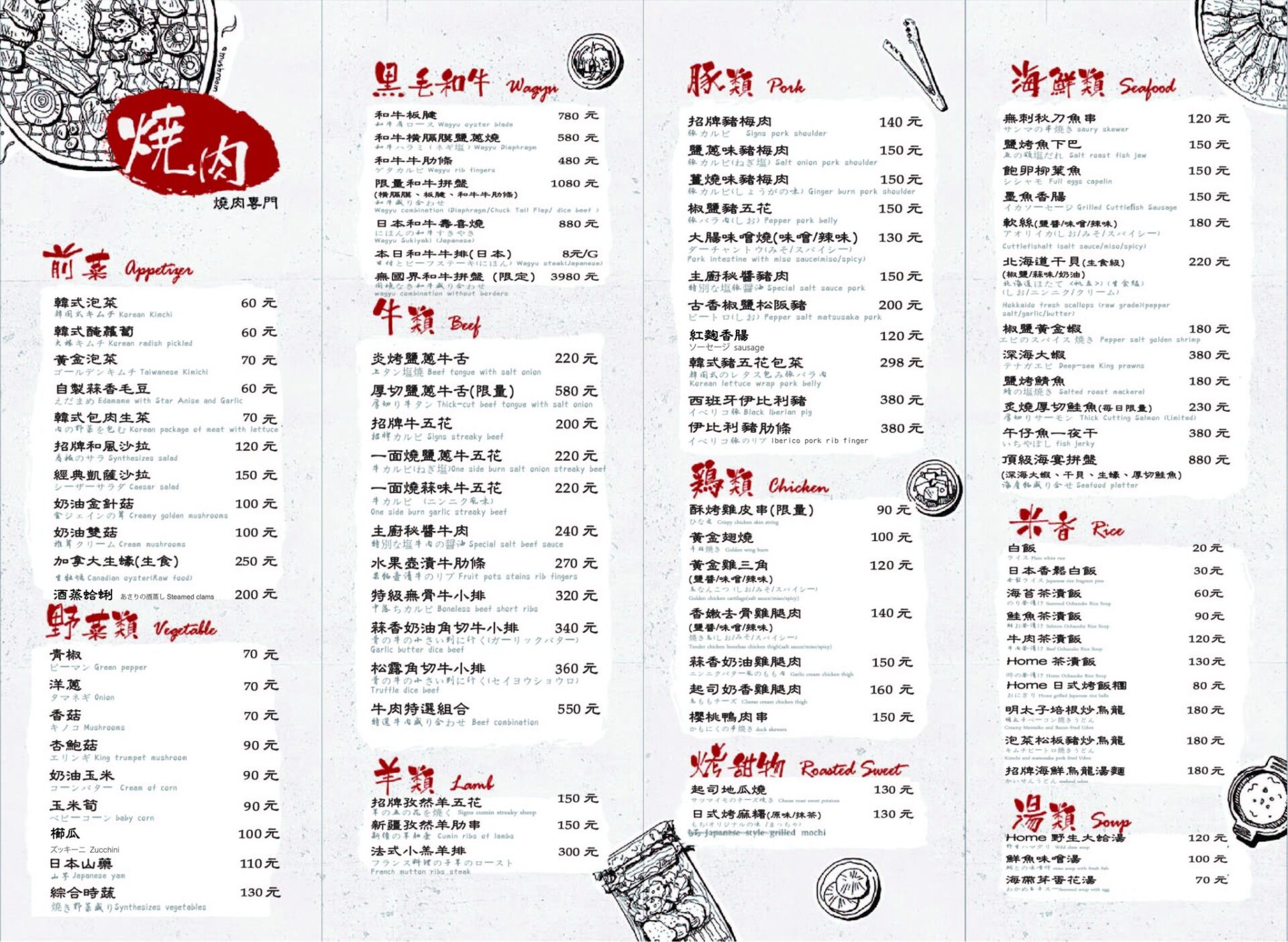 【吽燒肉】台北市民大道美食，很多明星藝人推薦的燒肉店 !