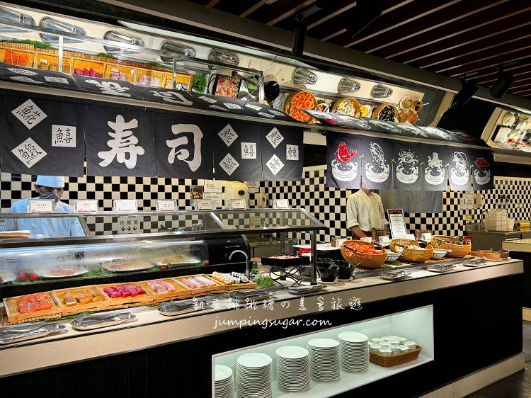 台北凱撒大飯店checkers自助餐吃到飽，3.5小時任你吃，多道海陸料理、威靈頓牛排無限供應