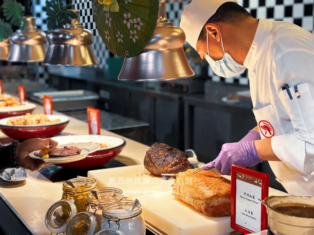 2026台北凱撒大飯店自助餐，150分鐘吃到飽，牛排三點蟹爽吃(菜單價錢)