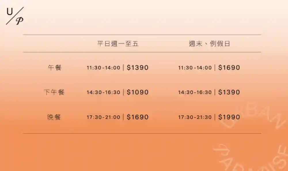 台北信義區【URBAN PARADISE】高CP值下午茶吃到飽 ! 訂位方式、菜單價錢一次看